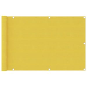 VidaXL Balkonscherm 90x400 cm hdpe geel