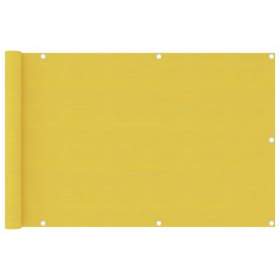 VidaXL Balkonscherm 90x400 cm hdpe geel