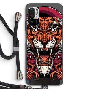Tiger and Rattlesnakes: Xiaomi Redmi Note 10 5G Transparant Hoesje met koord