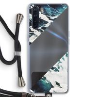 Golven: Oppo A91 Transparant Hoesje met koord