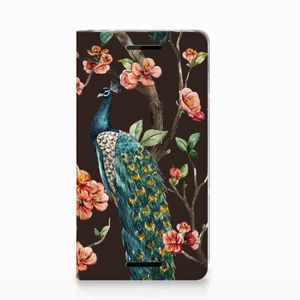 Nokia 2.1 2018 Hoesje maken Pauw met Bloemen