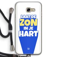 Laat de zon in je hart: Samsung Galaxy A5 (2017) Transparant Hoesje met koord