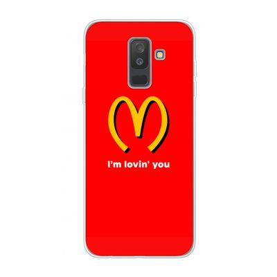 I'm lovin' you: Samsung Galaxy A6 Plus (2018) Transparant Hoesje