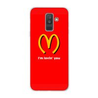 I'm lovin' you: Samsung Galaxy A6 Plus (2018) Transparant Hoesje