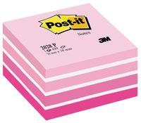 Post-it Notes kubus, 450 vel, t 76 x 76 mm, roze