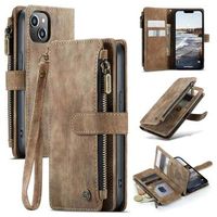 iPhone 14 Caseme C30 Multifunctioneel Portemonnee Hoesje - Bruin