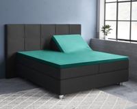 Primaviera Deluxe Splittopper Satijn Hoeslaken Donker Groen 160 x 200