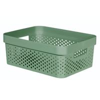 Curver infinity dots opbergmand 11l groen