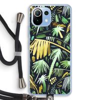 Tropical Palms Dark: Xiaomi Mi 11 Lite Transparant Hoesje met koord