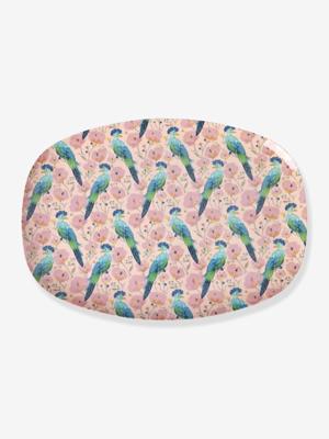 Rechthoekig melamine bord EXOTIC BIRD rice rozen