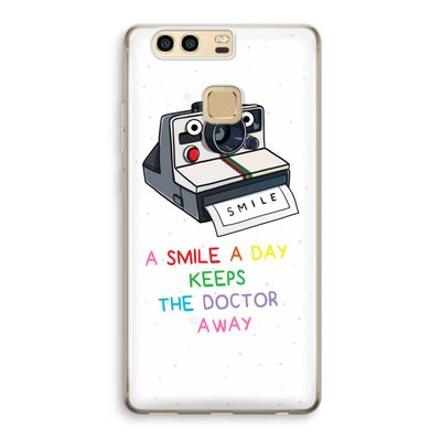 Smile: Huawei P9 Transparant Hoesje