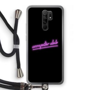 Vice Black: Xiaomi Redmi 9 Transparant Hoesje met koord