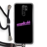 Vice Black: Xiaomi Redmi 9 Transparant Hoesje met koord Vice Black: Xiaomi Redmi 9 Transparant Hoesje met koord