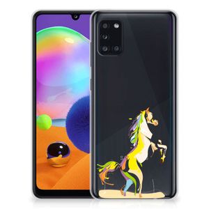 Samsung Galaxy A31 Telefoonhoesje met Naam Horse Color