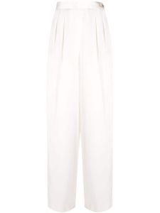 Fabiana Filippi pantalon palazzo à pinces - Blanc