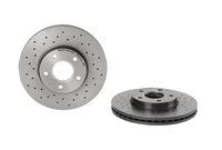 Remschijf BREMBO XTRA LINE BREMBO, Remschijftype: Geperforeerd / Geventileerd, u.a. für Volvo, Ford