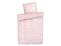 LIVARNO home Kinder dekbedovertrek 140 x 200 cm (Wit/lichtroze)