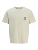 Jack & Jones Jorcanggu Illu Tee Ss Crew Neck Print T-shirts Antique White