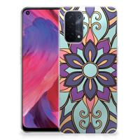 OPPO A93 5G TPU Case Purple Flower