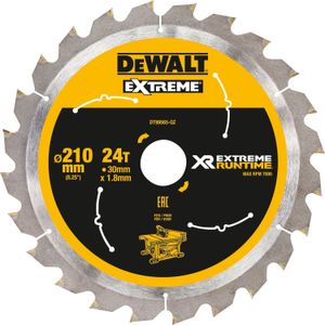 DEWALT Cirkelzaagblad DT99565, 210mm / 30mm zaagblad 24 tanden, voor stationaire cirkelzaag