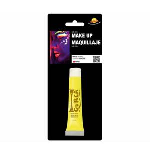 Fiestas Guirca grimeer schmink - Glow in the Dark - neon geel - 10 ml - carnaval/verkleed thema