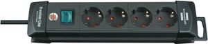 Brennenstuhl Premium-Line stekkerdoos 4-voudig zwart 1,8m H05VV-F 3G1,5 - 1951140100