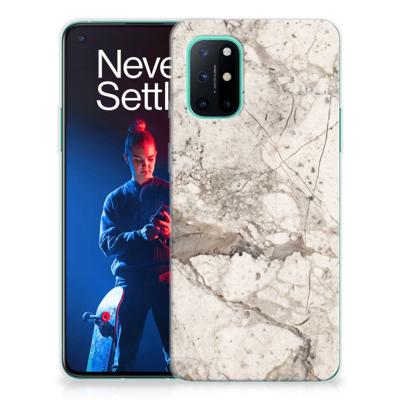 OnePlus 8T | TPU | Siliconen hoesje | Marmer Beige