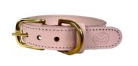 SAZZZ HALSBAND HOND BRAVEHEART CLASSIC LEER LICHTROZE 32-39x2,5 CM