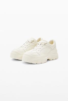 Leren chunky sneakers - WHITE - 41 Leren chunky sneakers - WHITE - 41