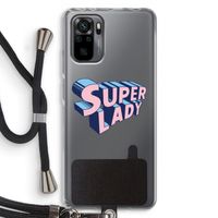 Superlady: Xiaomi Redmi Note 10 Pro Transparant Hoesje met koord