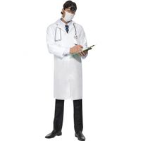 Voordelig dokters kostuum met mondkapje - thumbnail
