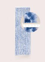 Degor Kattenstaart Caravan Blauw-Wit 60 x 190 cm