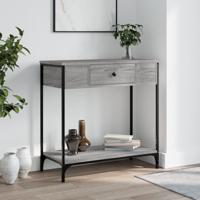 Wandtafel 75x34,5x75 cm bewerkt hout grijs sonoma eikenkleurig