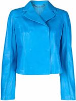 Ferragamo veste à revers crantés - Bleu