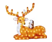 Kerstverlichting Rendier Acryl Liggend 140 LED 66,5cm