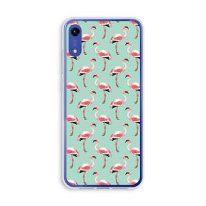 Flamingoprint groen: Honor Play 8A Transparant Hoesje