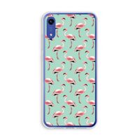 Flamingoprint groen: Honor Play 8A Transparant Hoesje