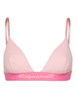 DSQUARED2 brassière de sport à bande logo - Rose - thumbnail