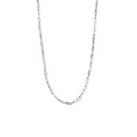Ketting Paperclip Plat zilver 2,4 mm 40 + 4 cm