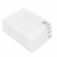 Set van 3 x 2 Walra washandjes soft cotton wit
