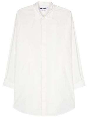 Sunnei chemise en popeline à logo - Blanc