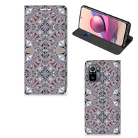 Xiaomi Redmi Note 10 4G | 10S | Poco M5s Standcase Flower Tiles - thumbnail