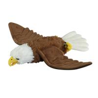 Nature Planet pluche zeearend - knuffel vogel - 54 cm - bruin/wit - premium kwaliteit