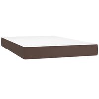 The Living Store Pocketveringmatras - Kunstleer 120x200x20cm - Duurzaam - Pocketveren - Comfortabel schuim -