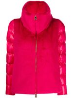 Herno faux-shearling panel quilted jacket - Rose