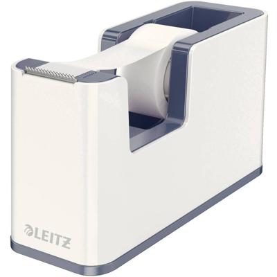 Leitz Plakbanddispenser WOW Duo Colour Wit, Grijs Rolbreedte (max.): 19 mm Rollengte (max.) 33 m