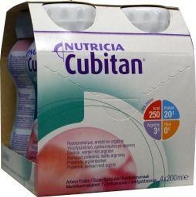 Cubitan Aardbei 200ml (4 st)