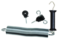 Poortgreep met haken incl. veer 5 cm