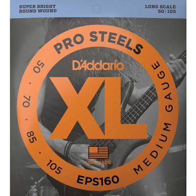 D'Addario EPS160 XL ProSteels Bassnaren (50-105) Medium D'Addario EPS160 XL ProSteels Bassnaren (50-105) Medium