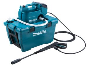 Makita DHW080PT2 | LXT | 2x18 V | Hogedrukreiniger | 80bar | 2 x 5.0 Ah accu + duo snellader | In koffer